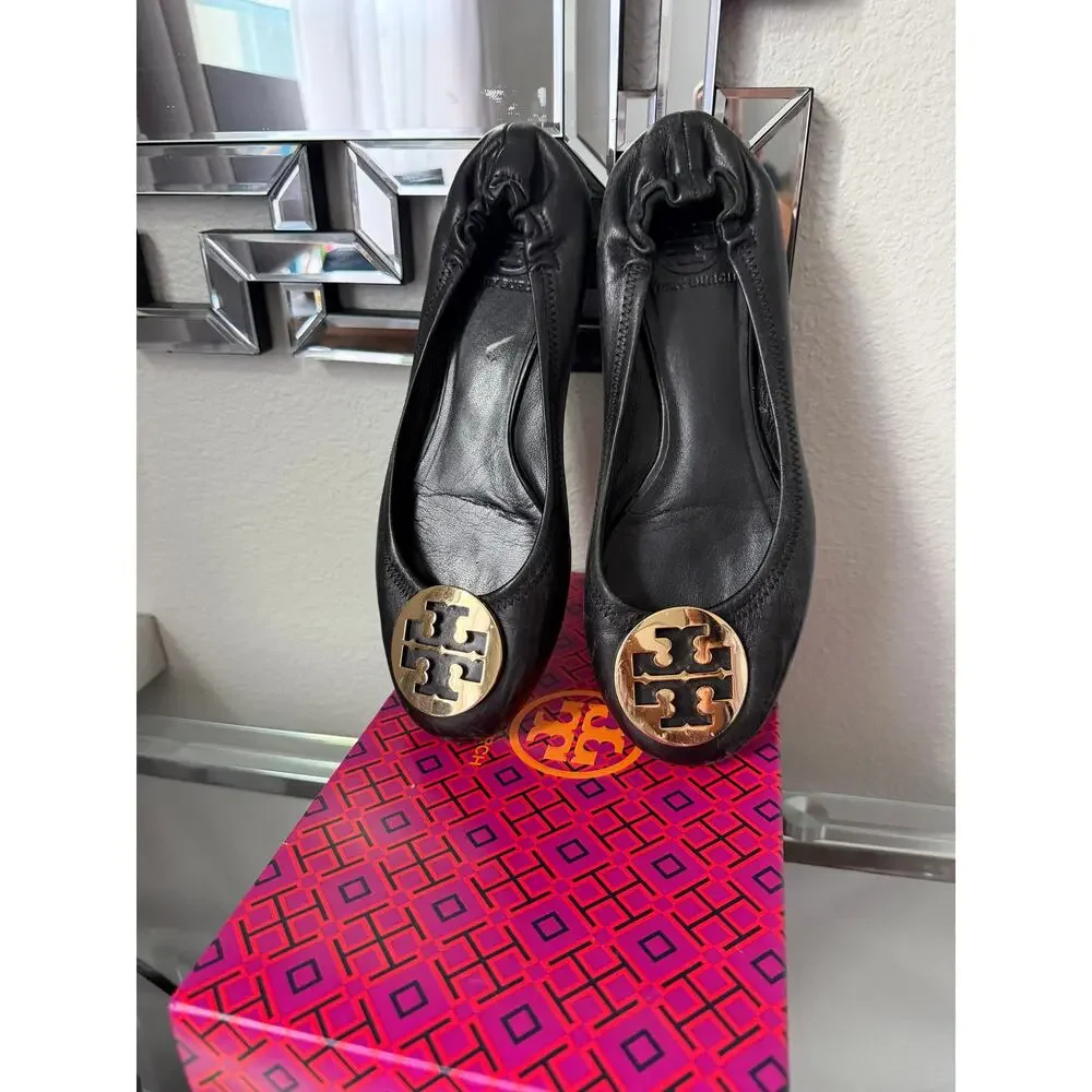 Tory Burch Ballet Flats Size 8.5 Black